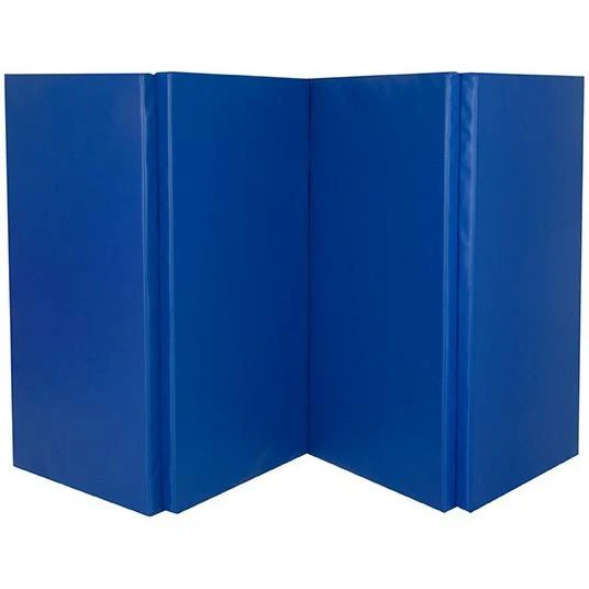 Foldable Gymnastics Mat with carry handles 8ft x 4ft x 50mm Pink or Blue - Image 4