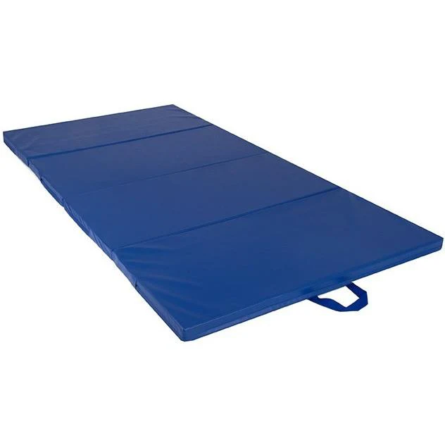 Foldable Gymnastics Mat with carry handles 8ft x 4ft x 50mm Pink or Blue - Image 6