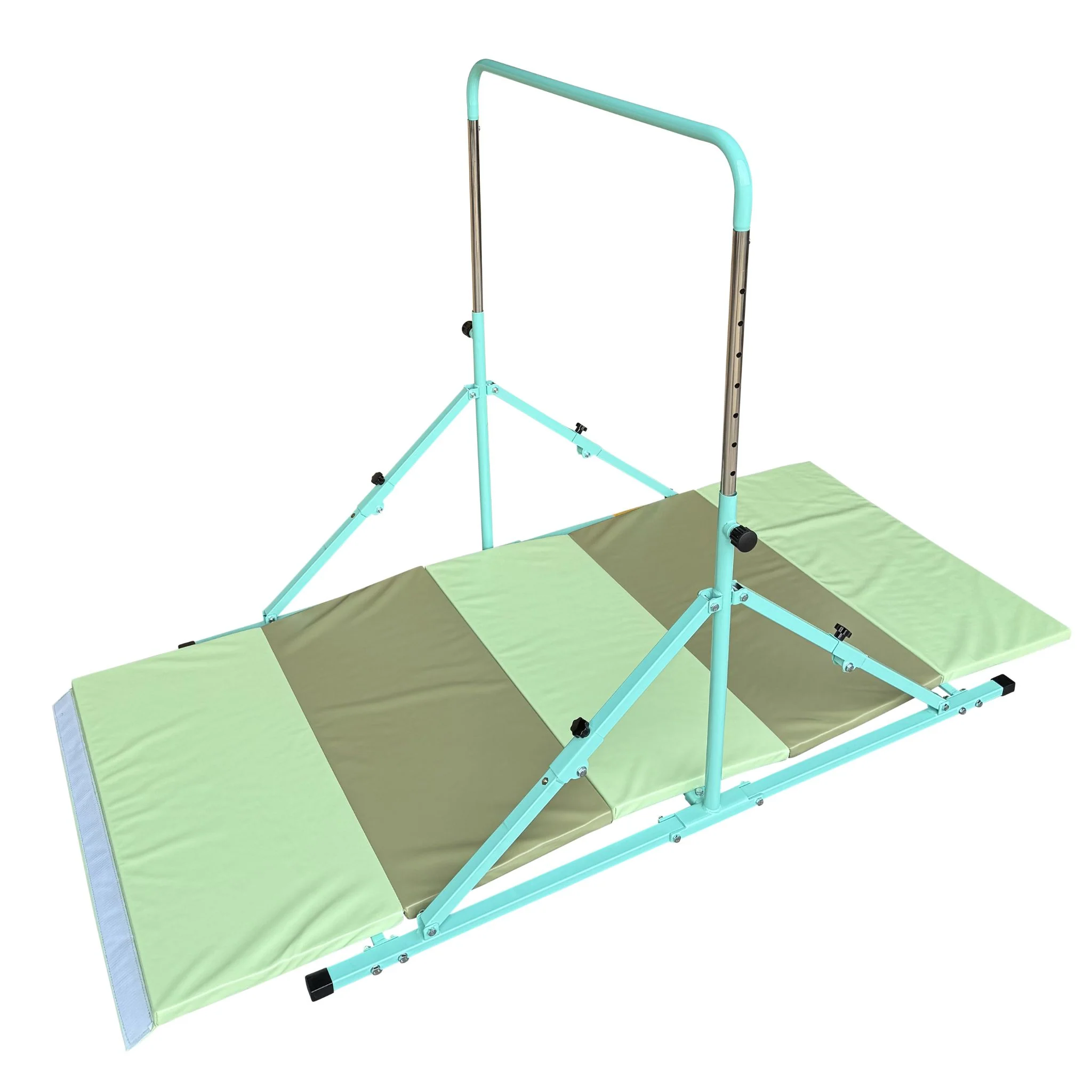 2nd Edition  Mini Folding Junior Pro Adjustable. 84cm to 125cm Horizontal Bars with optional mat - Image 11