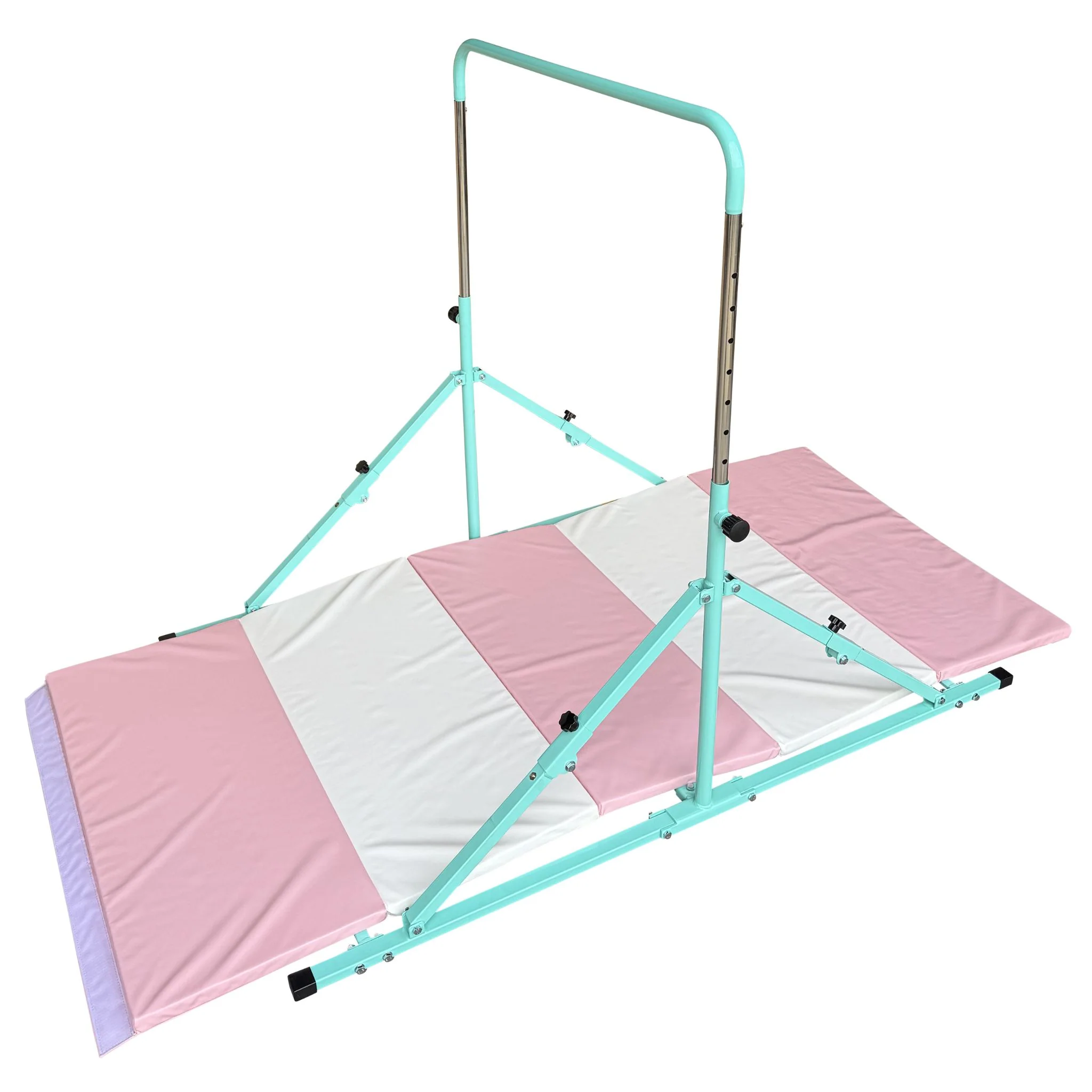 2nd Edition  Mini Folding Junior Pro Adjustable. 84cm to 125cm Horizontal Bars with optional mat - Image 12