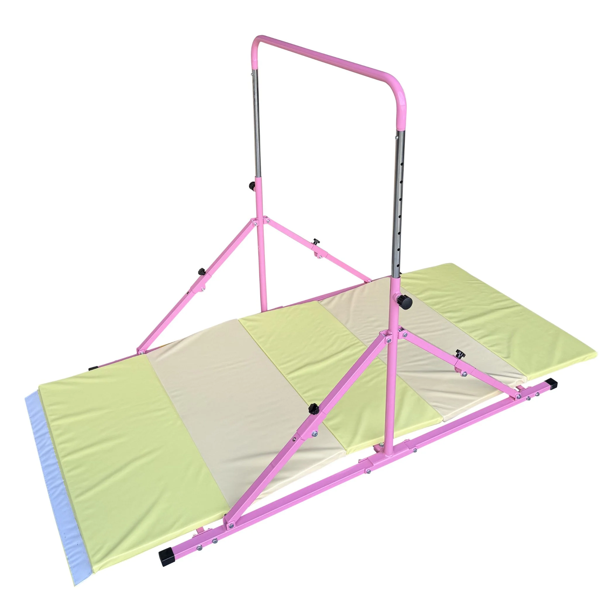 2nd Edition  Mini Folding Junior Pro Adjustable. 84cm to 125cm Horizontal Bars with optional mat - Image 21