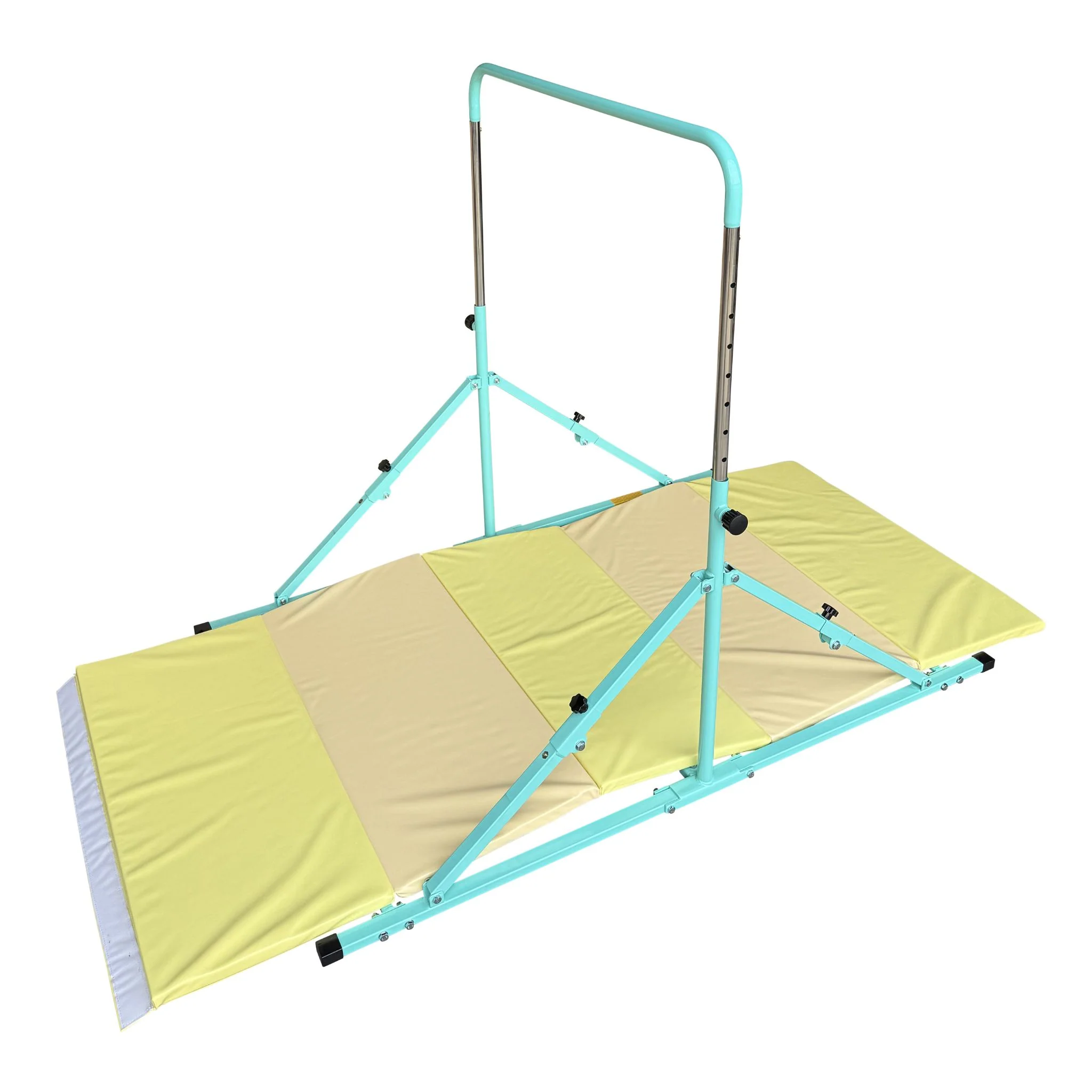 2nd Edition  Mini Folding Junior Pro Adjustable. 84cm to 125cm Horizontal Bars with optional mat - Image 9